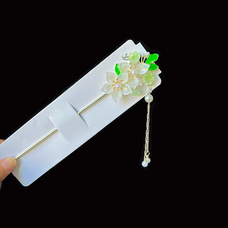 Hairpin Hanfu заколка для волос, орхидея цветочный декоративный аксессуар для волос, простая элегантная китайская стиль
