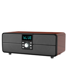 新款复古蓝牙音箱无线低音炮户外K歌麦家用便携桌面插卡电视音响