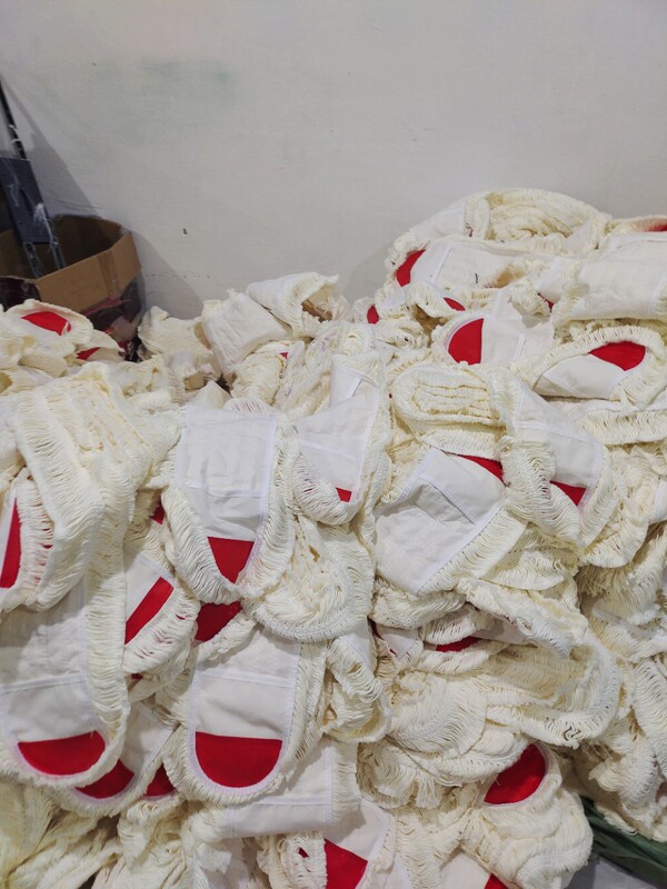 Wholesale Pure Cotton Dust-Free Mop Heads, Super Absorbent, for Home and Hotel Use, Detachable, Washable, Foldable, and Replaceable