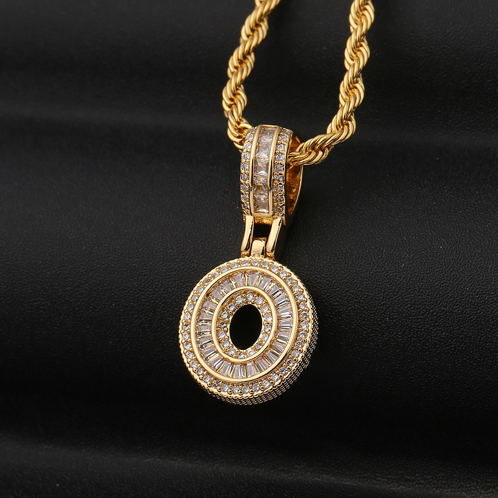 Fashion Arabic Numerals Twist Chain Copper Zircon Necklace Wholesale display picture 12