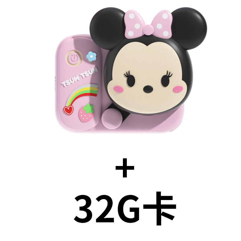 Cámara digital infantil encantadora de fresas oso cámara de bolsillo portátil mini dibujos animados HD cámara dual