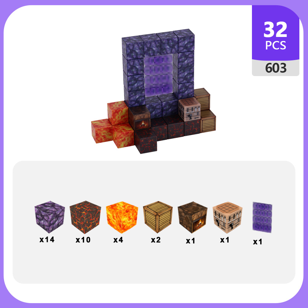 Transfronterizo Mi Magnetic World Puzzle Magnet Block 25 Magnetic Block Set Magnetic Cube