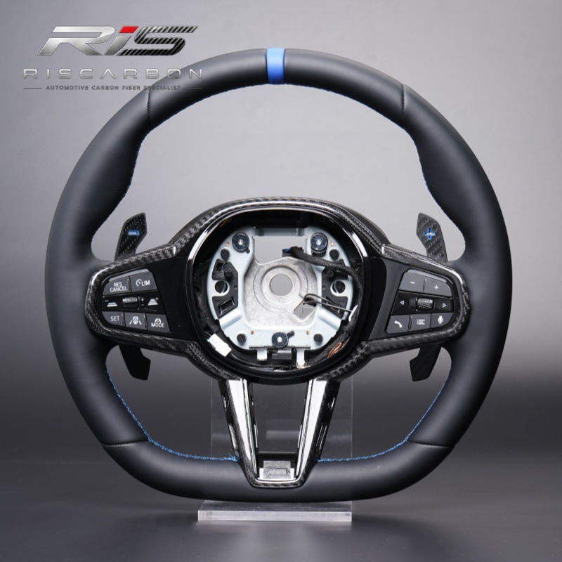 CS full leather blue label carbon frame 5au steering wheel compatible with BMW G20G30G05G01G22G11 vibration heating ACC