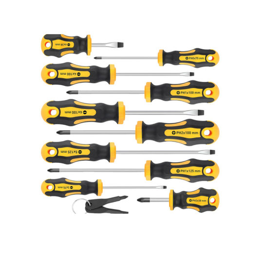 12pc pink screwdriver barrel combination cross-border hot-selling family essential buffer I put manual magnetic screwdriver