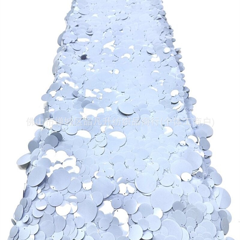 Tela de malla de pañuelo redondo superpuesta tridimensional pañuelo de cola de pescado vestido de boda cena vestido de brindis vestido de tela