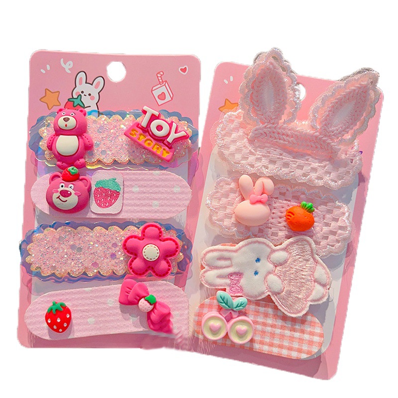 Pegatinas DE LOS NIÑOS bebé pelo roto artefacto acabado tocado horquilla lateral de las niñas corto Pegatinas mágicas Pegatinas de pelo de celebridades de Internet