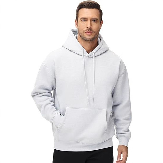 Amazon Men's Cross-Border Basic Hooded Drawstring Sweatshirt Men's Sports Pullover Cotton Jacket Autumn Hoodie