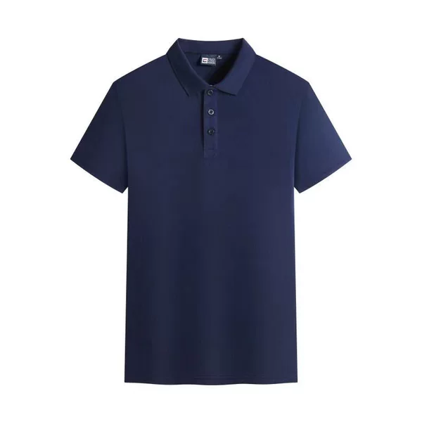 POLO shirt men's solid color light plate simple fashion lapel short sleeve T-shirt foreign trade cross-border plus size sports top