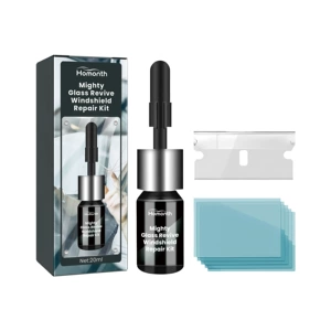 Homonth Windshield Care Kit Special Adhesive for Repairing Cracks and Breaks in Car Windshields