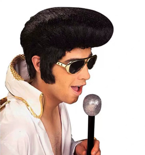 Rock star wig, Elvis wig, prom wig, party performance wig, Elvis costume wig