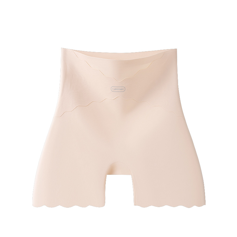 Pantalones de seguridad para niñas antideslumbrantes nuevo estilo de seda de hielo sin costuras abdominales dos en uno abdominales bóxer pantalones de seguridad para mujer