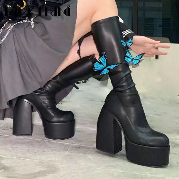 demi-season elastic polyurethane boots