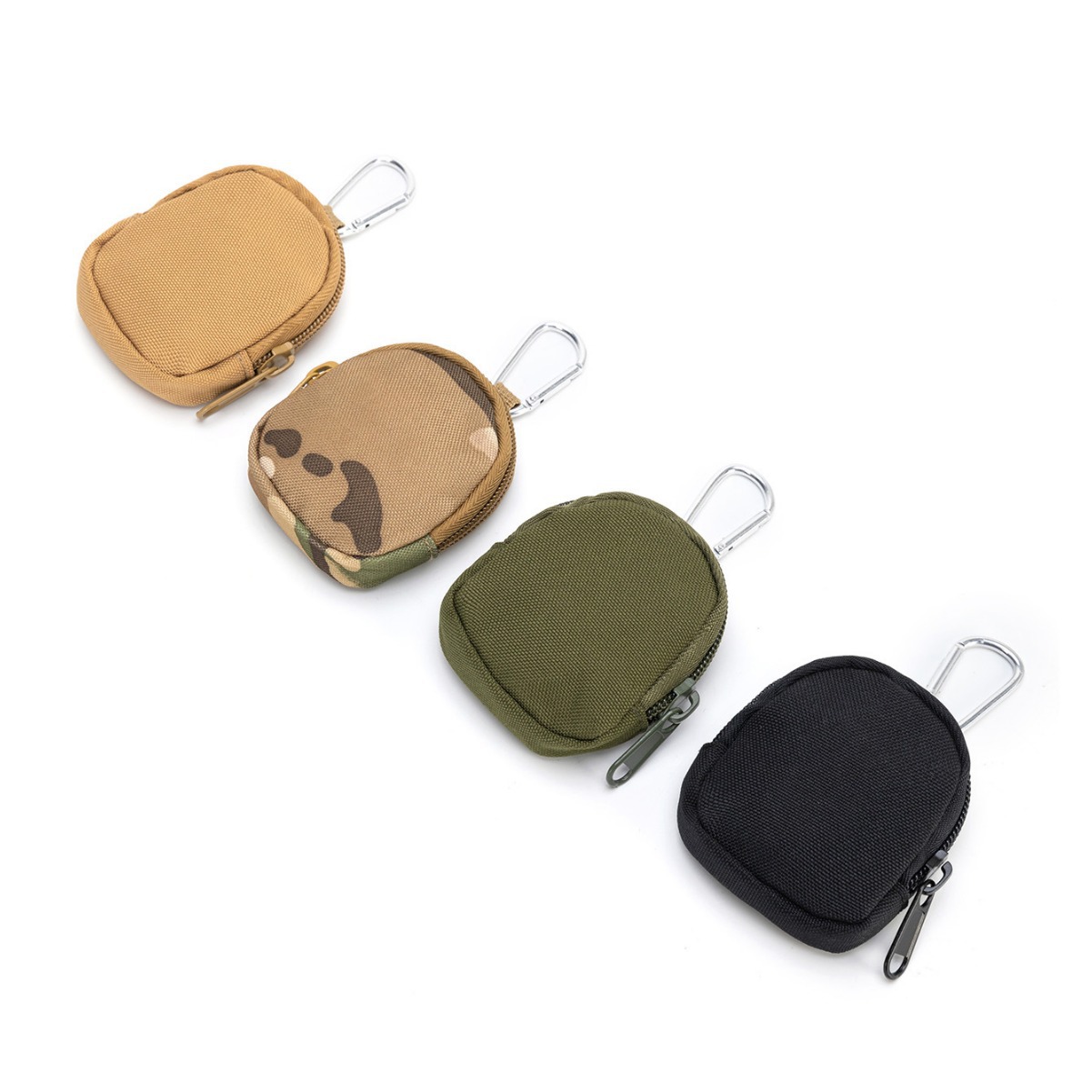 New Tactical Waist Bag Mini Portable Small Bag Round Wear-Resistant Small Wallet Outdoor Oxford Cloth Small Storage