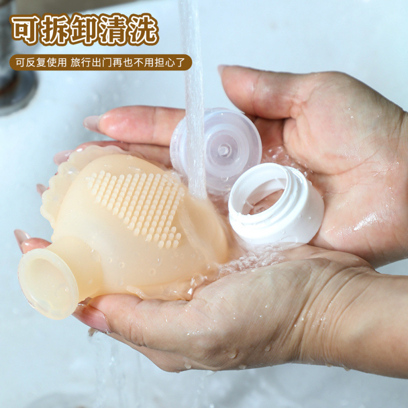 硅胶旅行洗漱用品分装瓶便携旅游神器化妆品洗发水沐浴露小样空瓶|undefined