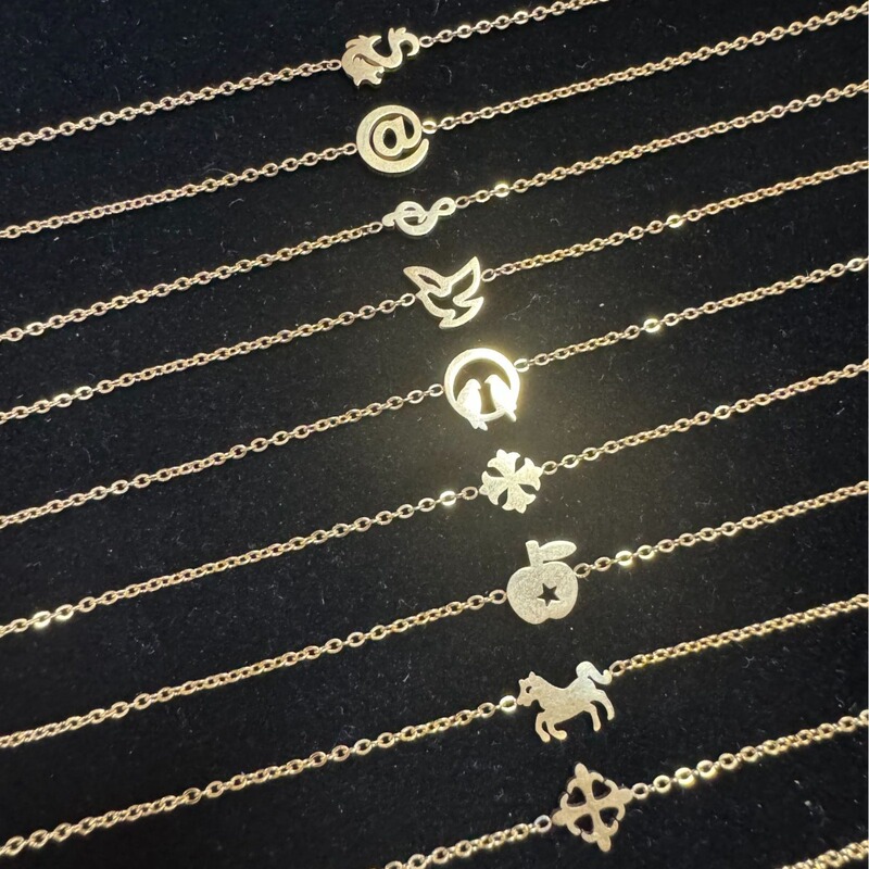 Hot Selling New 18K Texture Bracelet Ins Style Titanium Steel Non-Fading Women's Sweet Small Fresh Fashion Element Chain