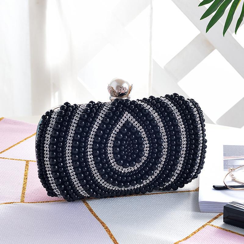 現物の新型真珠のドリルは水滴の珠の刺繍の宴会のチャイナドレスの女性のカバンinsの甘い手を持って斜めのショルダーバッグを持ちます。|undefined