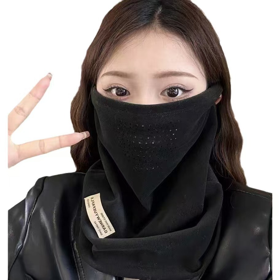 Invierno calentamiento cubierta de algodón grueso máscara 3D cubierta