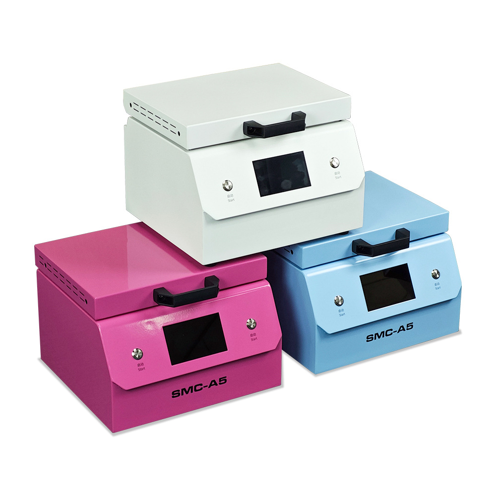 Nuevos productos de sublimación térmica SMC-A5 máquina de transferencia térmica recubrimiento de cabello recto impresora de caso de teléfono al por mayor