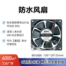 DC12025 IP68ֱ��12v 24v��ˮ�L���L�r�g�����ˮ�в��p���L��