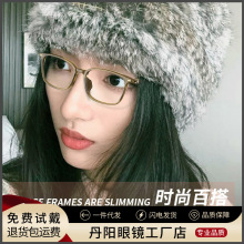 近视眼镜框镜架女16121X丹阳配镜超轻9.6g网红方框素颜眼镜架批发
