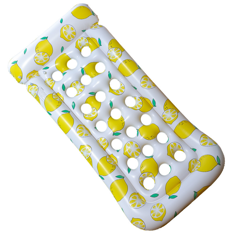 Amazon spot transfronterizo agua inflable flotante gruesa cama flotante sillón agujero tipo hamaca tortuga hoja cama flotante