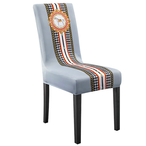 Benzhi all-inclusive chair cover Nordic light luxury simple thickened four-season universal chair cover cushion backrest household chair cushion