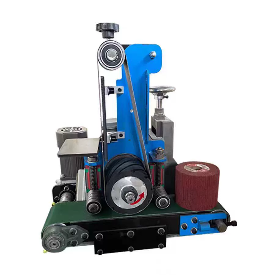 Плоская полировальная машина Малый металлический шлифовальный шлифовальный станок для удаления ржавчины и заусенцев из нержавеющей стали шлифовальный станок