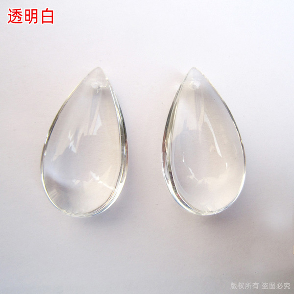 transparent pendant drop-shaped