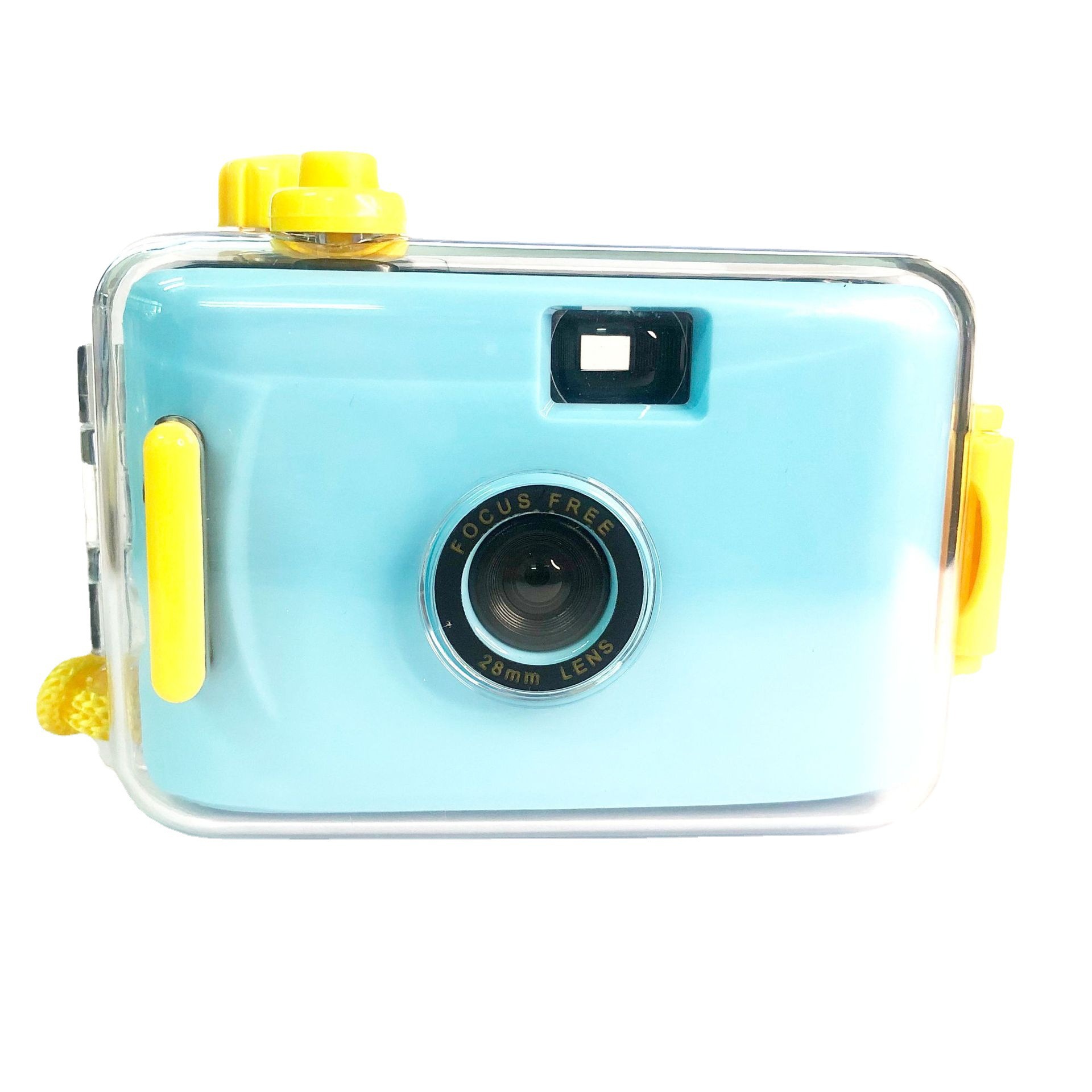 White retro waterproof camera for students, Birthday gift