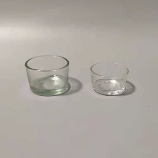 Factory direct supply glass aromatherapy candle Cup candle holder Tea Cup four-point Cup diy candle material
