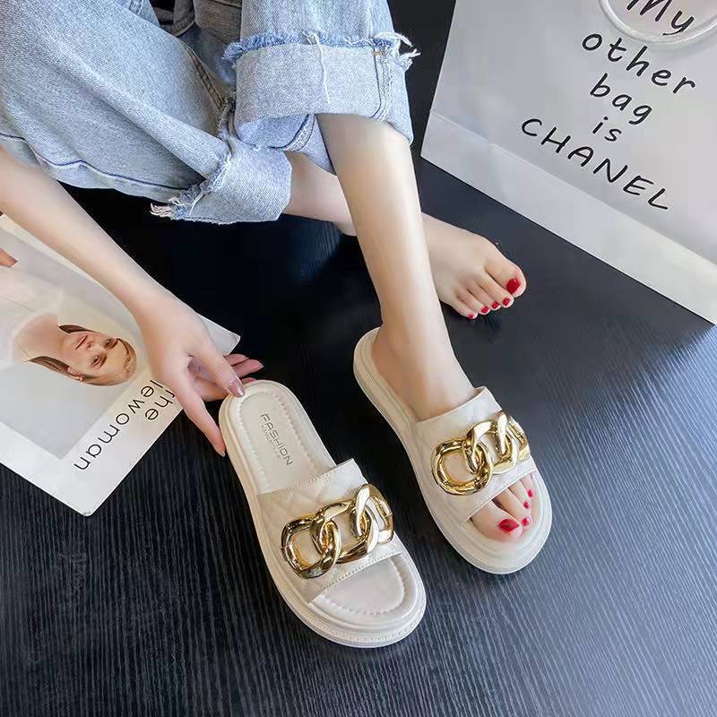 Slippers women's summer outerwear fashio...