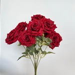 Внешняя торговля 9 глава цветок розы пучок моделирование Угол роуз Ручка искусственный Букет цветочных роз 9 голов