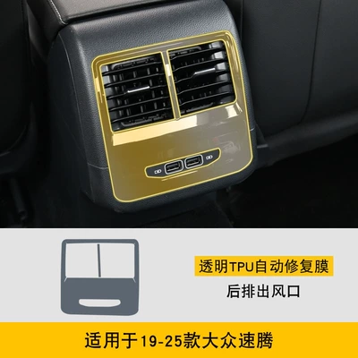 Car interior film, Control Body Sticker Interior Film - 19-25-volkswagen-sagitar-rear-exhaust-air-outlet
