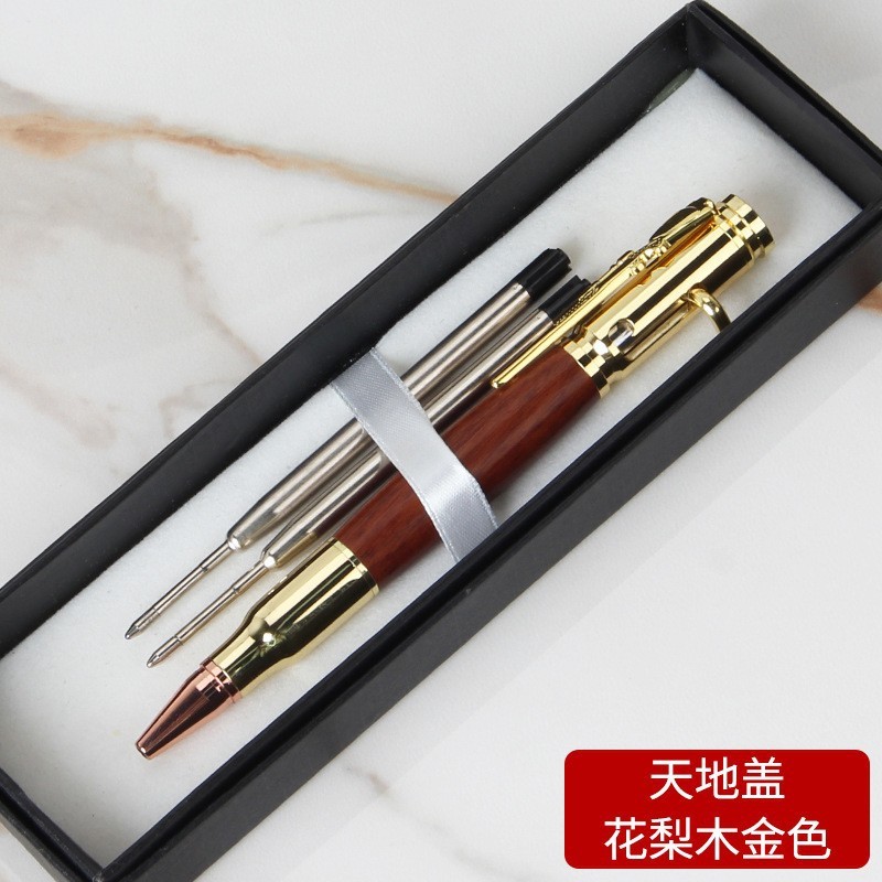 枪笔仿子弹头按压金属重手感跨境创意现货刻字战术机枪复古枪栓笔|undefined