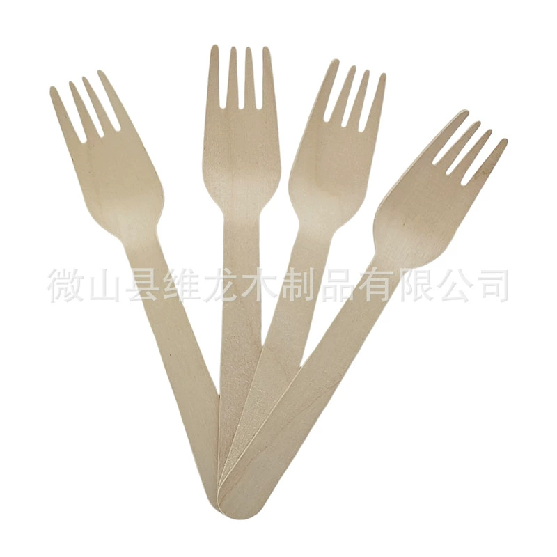 Disposable ecological wooden tableware, pack, spoon