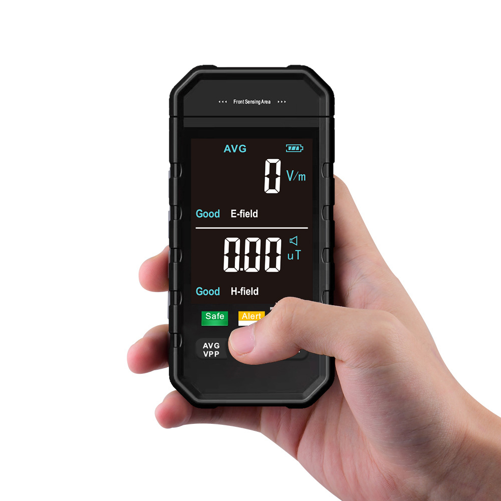 ET925PRO 大彩屏电磁辐射检测仪辐射等级评估声光报警红屏报警