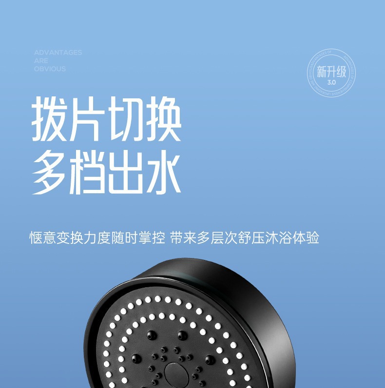 Cross-border shower head, pressurized super strong shower set, bath faucet, bathroom heater, household shower head, rain shower wholesale undefined
