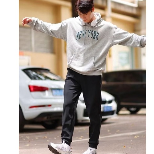 Autumn/Winter 6-in-1 Warmth Protection, Fleece-lined and Thickened Insulated Men's Slip-in Solid Color Plus-size Windproof Waterproof Cotton Pants, Warm and Casual Underwear