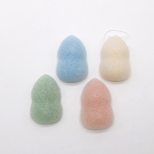 Gourd shape konjac cleansing cotton multiple styles facial cleansing cotton Qingdao factory direct supply
