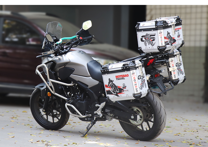 Suitable for Motorcycle Aluminum Alloy Three-Box Set, Suitable for Suzuki Gsx250Dl150 Haojue Dr150 Side Box Dr160D