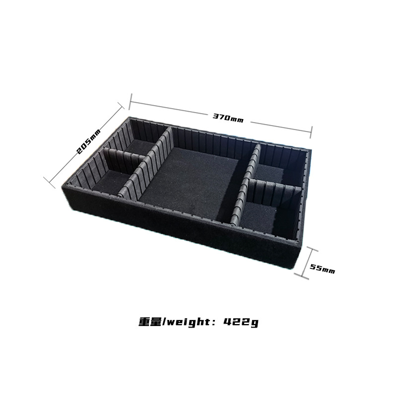 Caja de herramientas de película de automóvil de aleación de aluminio maleta multifuncional conjunto de artículos a prueba de choques impresión de logotipo almacenamiento
