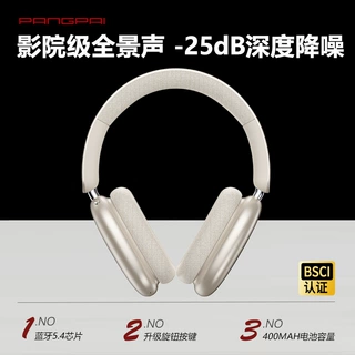P859真ANC主动降噪头戴式蓝牙耳机无线超长续航旋钮键工厂批发6.0