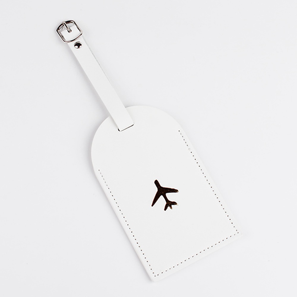 Etiqueta colgante de cuero Tarjeta de comida de autobús tarjeta de identificación de estudiante certificado de trabajo conjunto avión equipaje etiqueta PU fabricante en stock