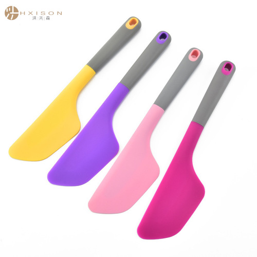 Cross-border silicone spatula cream cake long spatula creative wide surface large avocado sauce spatula baking tool