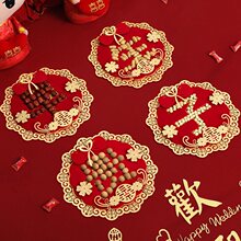 早生贵子摆件模具干果男方压床桂圆莲子结婚组合装婚房布置装饰用