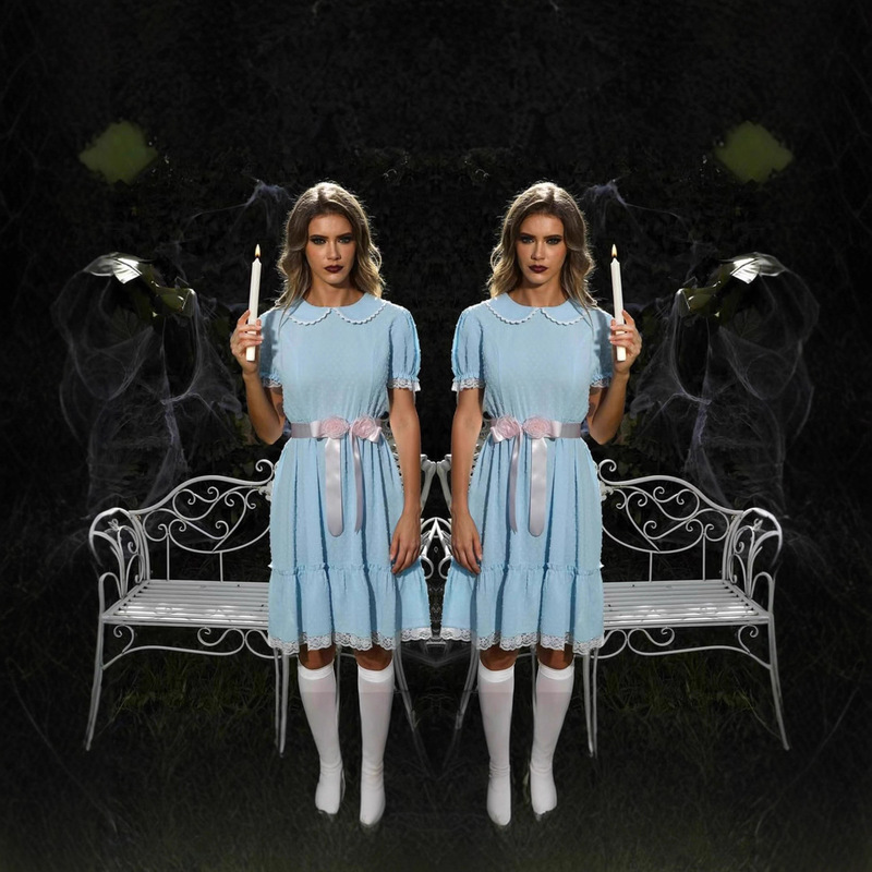 2025 New Summer Style Doll Collar Lace Waist Pure Color Lace-Up Cos Dress in Stock 2025 New Summer Style Doll Collar Lace Waist Pure Color Lace-Up Cos Dress in Stock
