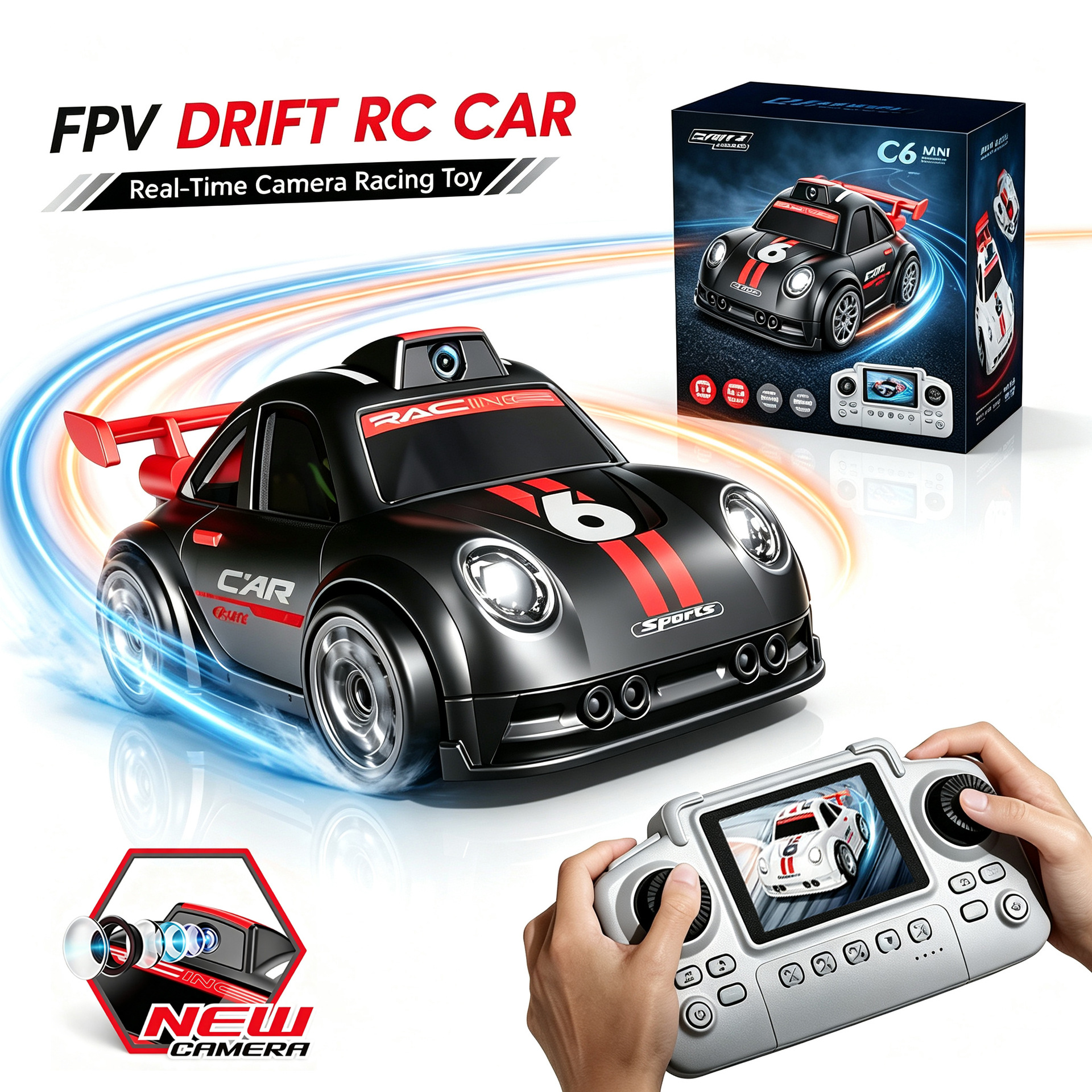 Cross-border C6 Advanced Smart Electric Drift Car, An Off-road Toy For...