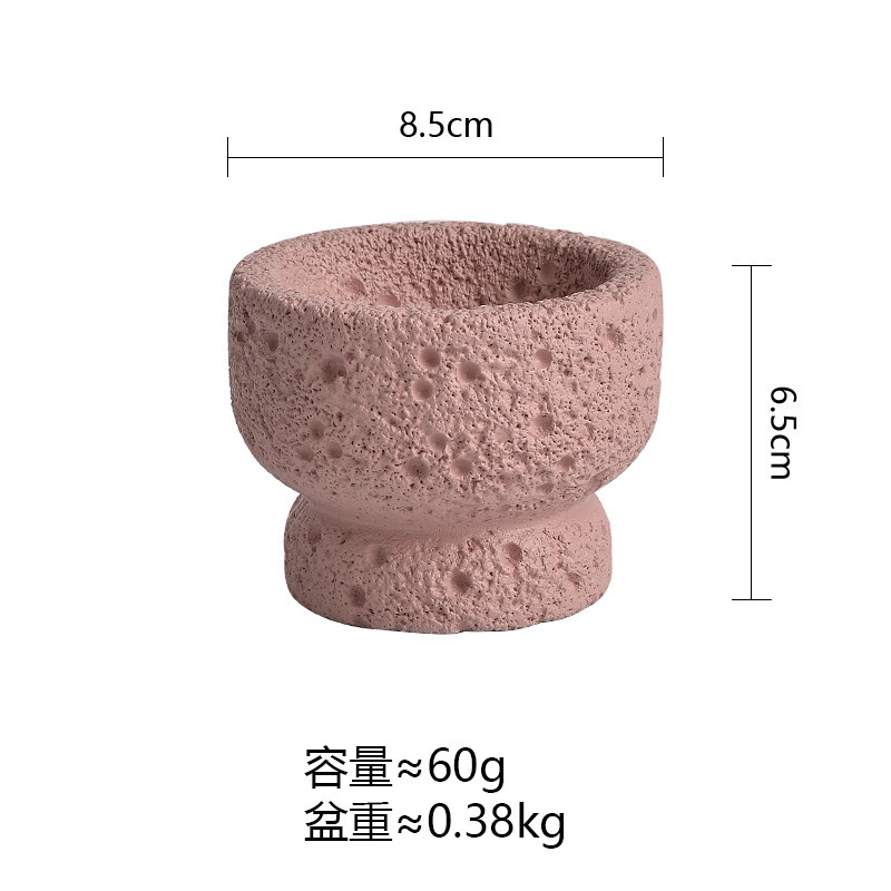 クロスボーダーセメントスペーステクスチャアロマセラピーキャンドルカップ diy キャンドル空カップディフューザー石無火フレグランス容器装飾品|undefined