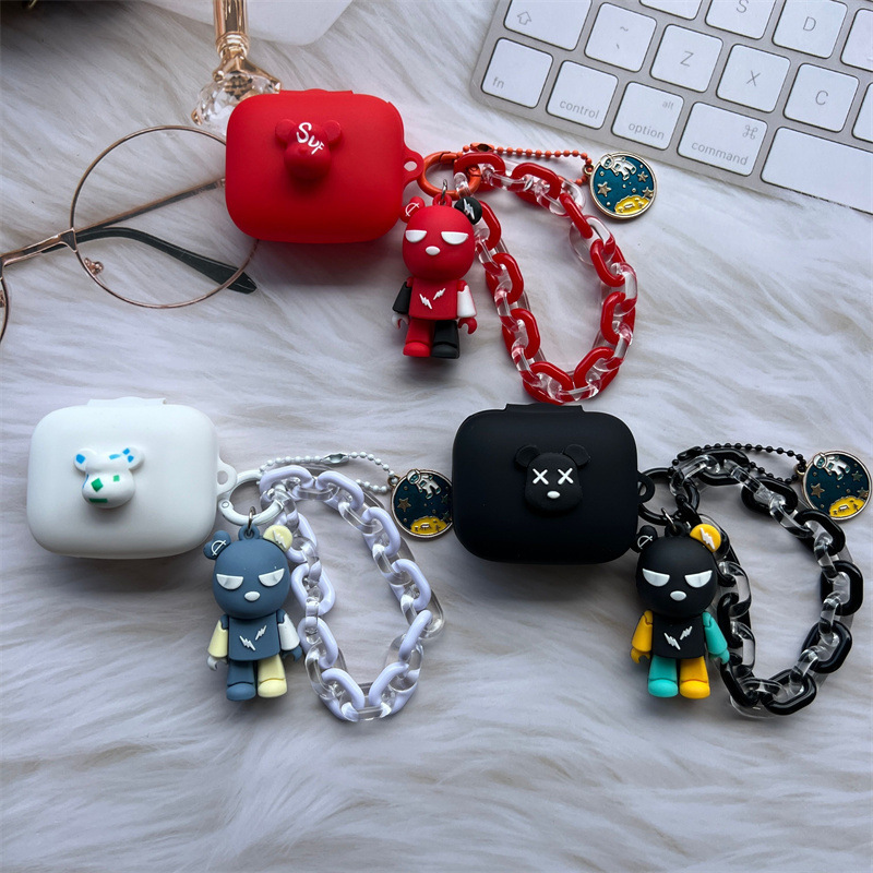 Suitable for Honor Earbuds X9 Bluetooth Headset Protective Cover Cute Earbuds 4I Cartoon Bracelet Soft Shell