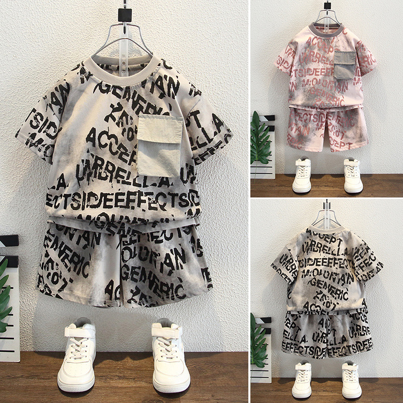 7990 ropa de verano para niños 2025 nuevo traje de bebé de 1 a 4 años de edad